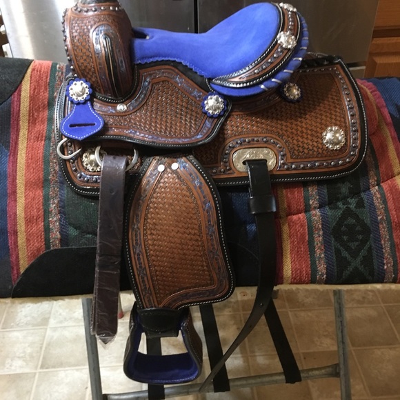 New Youth Fancy Pony Mini Saddle *EXTRA SHIPPING - Picture 2 of 8